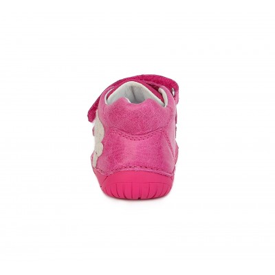 D.D. step barefoot dievčenská detská celokožená obuv S070-927A Pink